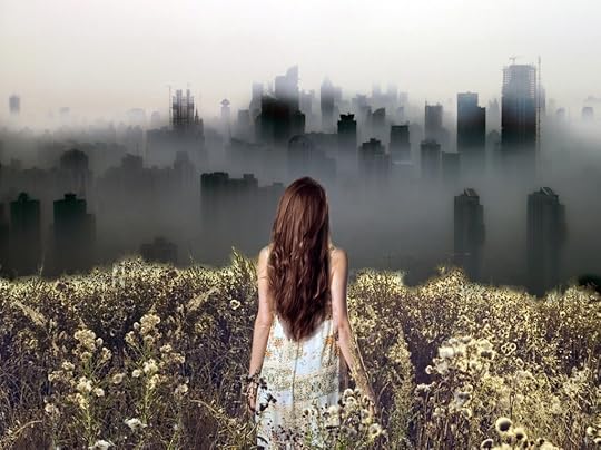 Shanghai Skyline in thick Fog