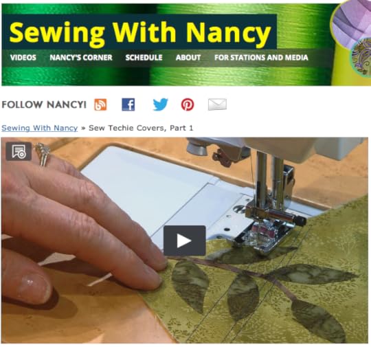 Sew Techie Covers as seen on Sewing With Nancy. How to sew an iPad cover
