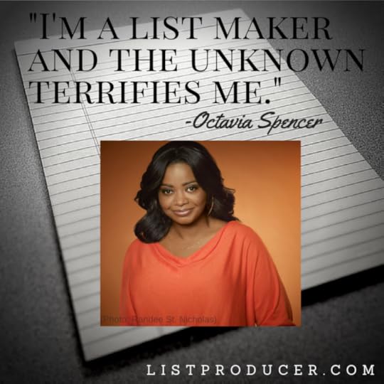 -I'm a list maker and the unknown