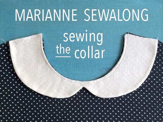 marianne dress sew-along- sewing the collar