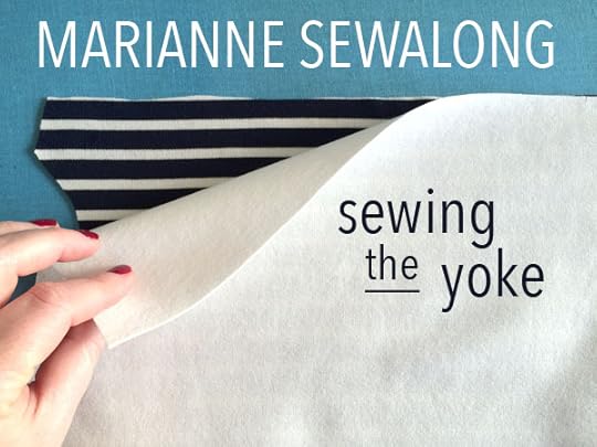 marianne dress sew-along- sewing the yoke
