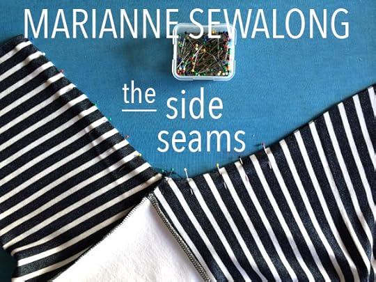 marianne dress sew-along- sewing the side seams