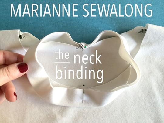 marianne dress sew-along- the neck binding