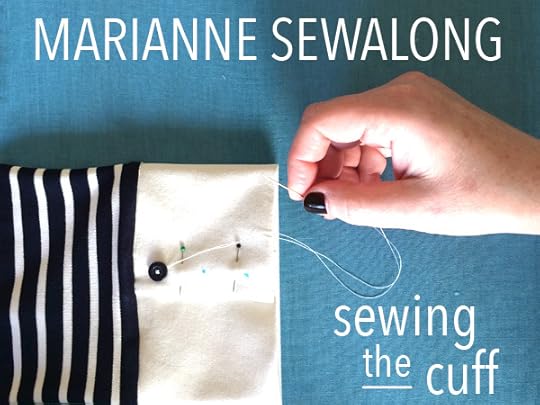 marianne dress sew-along- sewing the cuffs