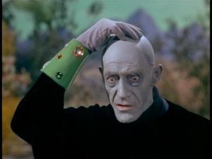John Carradine in the Lost in Space episode, The Galaxy Gift.