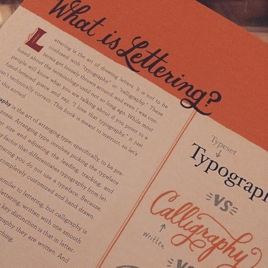 Hand lettering books and tools