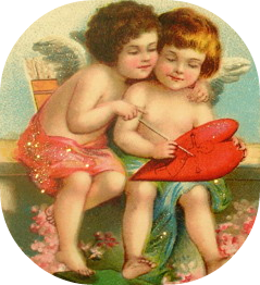 free-vintage-valentines-day-clip-art-two-cupids-painting-a-red-heart2