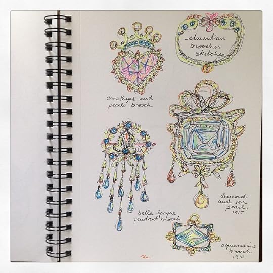 some more brooch sketches! #makeartthatsells #lillarogers #illustration #sketchbook #art #ink
