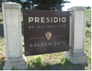 Presidio sign in San Francisco