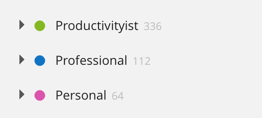 Todoist Project Tiers