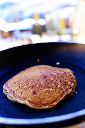 Strawberry Granola Pancakes