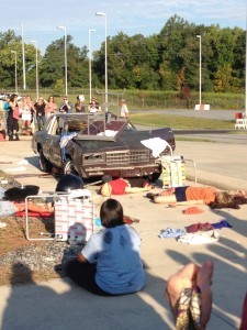 Mock accident scene, Writers' Police Academy