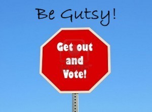 VOTE BE GUTSY BADGE