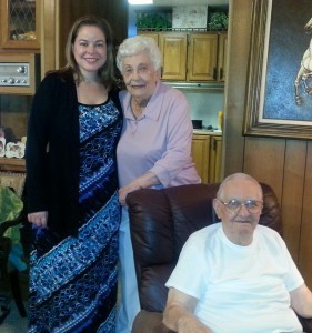 Aunt Dottie Uncle Bob with J