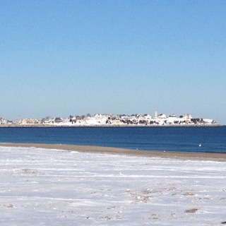 snow covered island