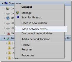RightClickMapNetworkDrive