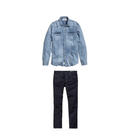 men's style: denim shirt