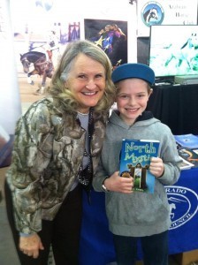 M.J. Evans and fan