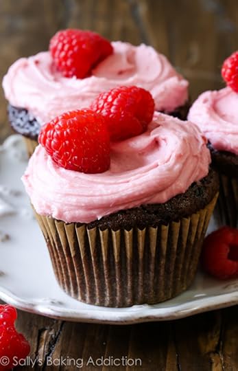 These homemade chocolate cupcakes with creamy raspberry frosting taste like an indulgent, perfect little raspberry truffle!