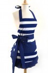 Navy Stripe Apron via Etsy