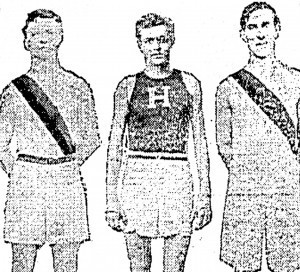 William Strong (centre), Princeton Cross Country, 1908