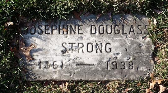 The gravestone for Josephine Douglass Strong in Arlington National Cemetery