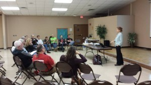 Rivera Sun facilitating a strategic nonviolent action workshop in Orlando, FL.