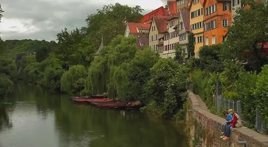 Tübingen - watching the Neckar flow by