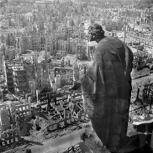 Ruins of Dresden seen from the Rathaus, 1945. (Deutsche Fotothek, df ps 0000010)
