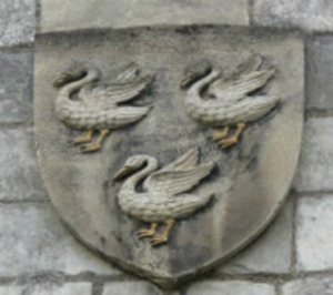 The three swans are the emblem of Selby Abbey and Benedict saw them as symbolic of the Trinity