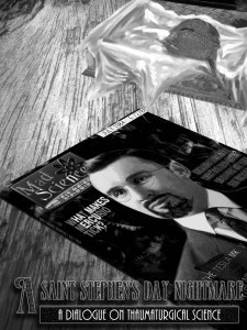 Image of a magazine cover style book illustration. 