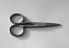 Scissors on paper