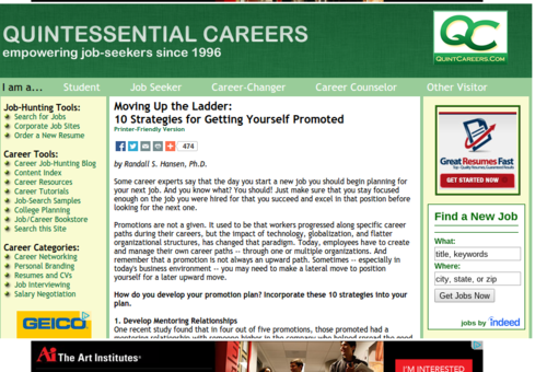 Moving Up the Ladder 10 Strategies for Getting Promoted