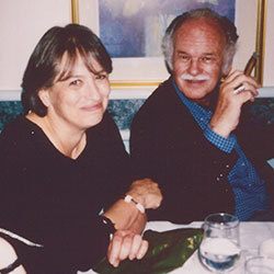 Manchip White with Elena Delbanco