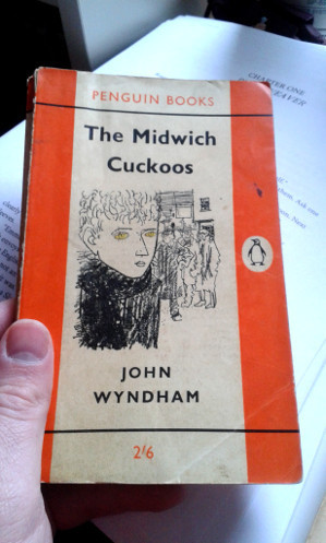 The Midwich Cuckoos by John Wyndham; Penguin Paperback (1440); 1963 edition; cover by Paul Hogarth