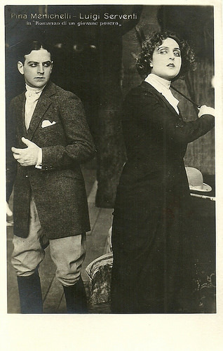Pina Menichelli and Luigi Serventi in Romanzo di un giovane povero