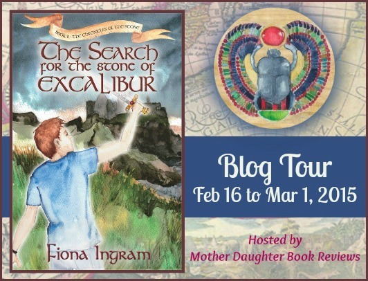 The Search for the Stone of Excalibur - Blog Tour Button