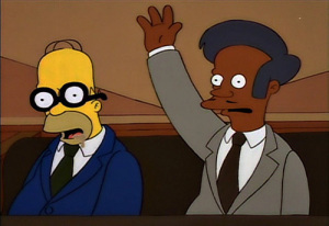 Homer with glasses