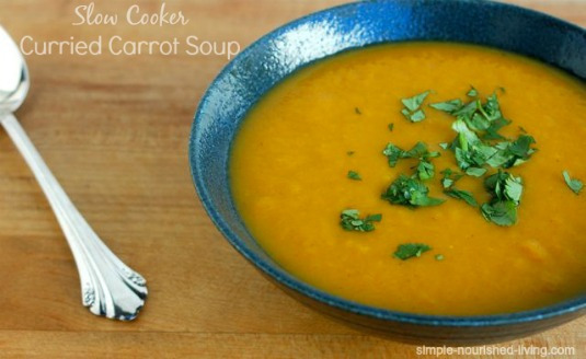 Slow Cooker Curried Carrot Soup
