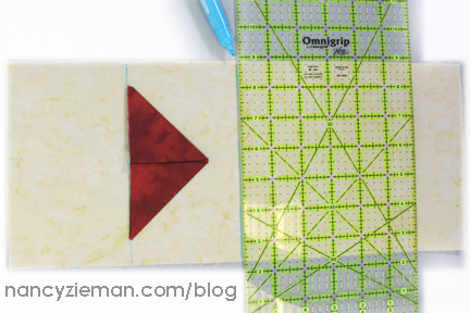 Folded Flying Geese from Quick Column Quilts by Nancy Zieman/Sewing With Nancy