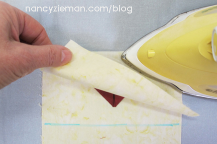 Folded Flying Geese from Quick Column Quilts by Nancy Zieman/Sewing With Nancy