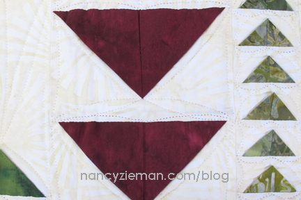 Folded Flying Geese from Quick Column Quilts by Nancy Zieman/Sewing With Nancy