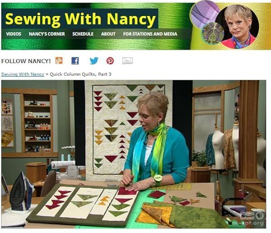 Folded Flying Geese from Quick Column Quilts by Nancy Zieman/Sewing With Nancy