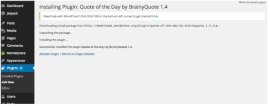 image of installing a plugin