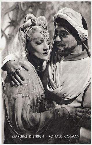 Marlene Dietrich and Ronald Colman in Kismet
