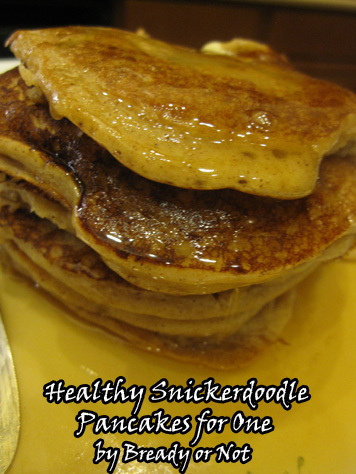 Snickerdoodle Pancakes for One