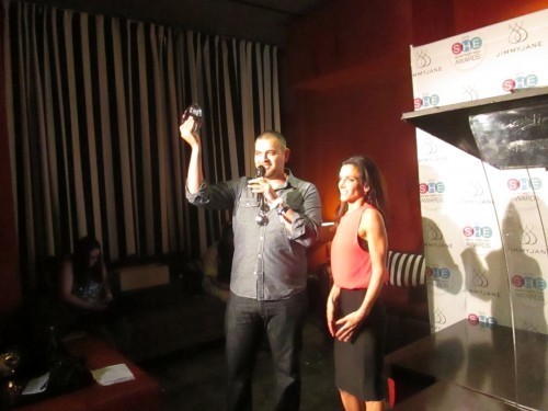 guy # 1 accepts award