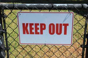 keep-out-sign