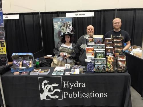 The booth. I shared space with Tony Acree, Violet Patterson, and C. Bryan Brown.