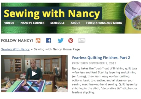 Nancy Zieman, TV's Sewing With Nancy, shows how to stipple quilts